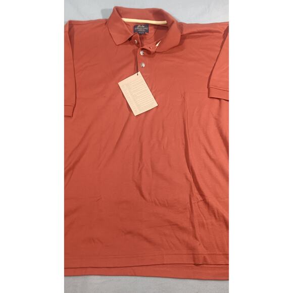 Willis & Geiger Outfitters Polo Shirt L Rust Red 100% Cotton NWT Peru Safari - Picture 2 of 7